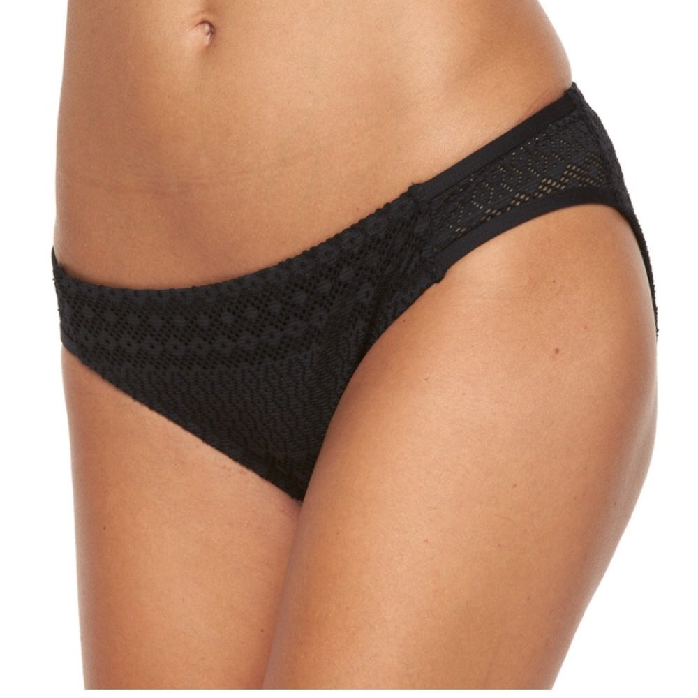 NWT Apt. 9 Crochet Scoop Bikini Bottoms Size XXL Black